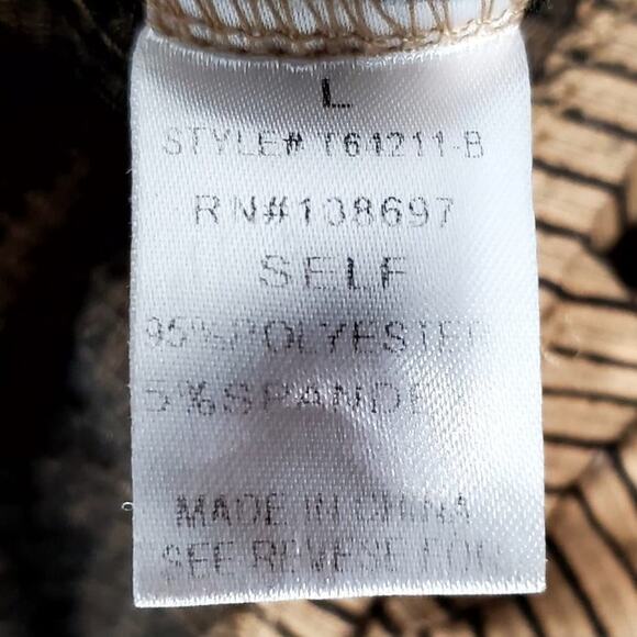 SWEET RAIN Long Sleeve Crop Top Woman's Size L - Picture 8 of 9